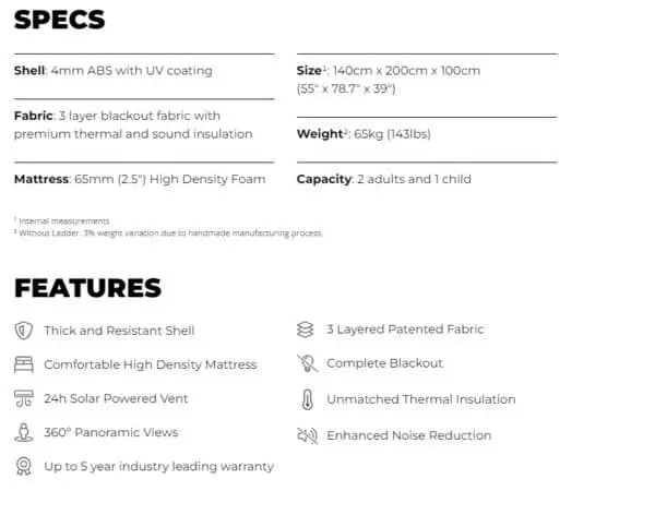 James Baroud Odyssey Rooftent
