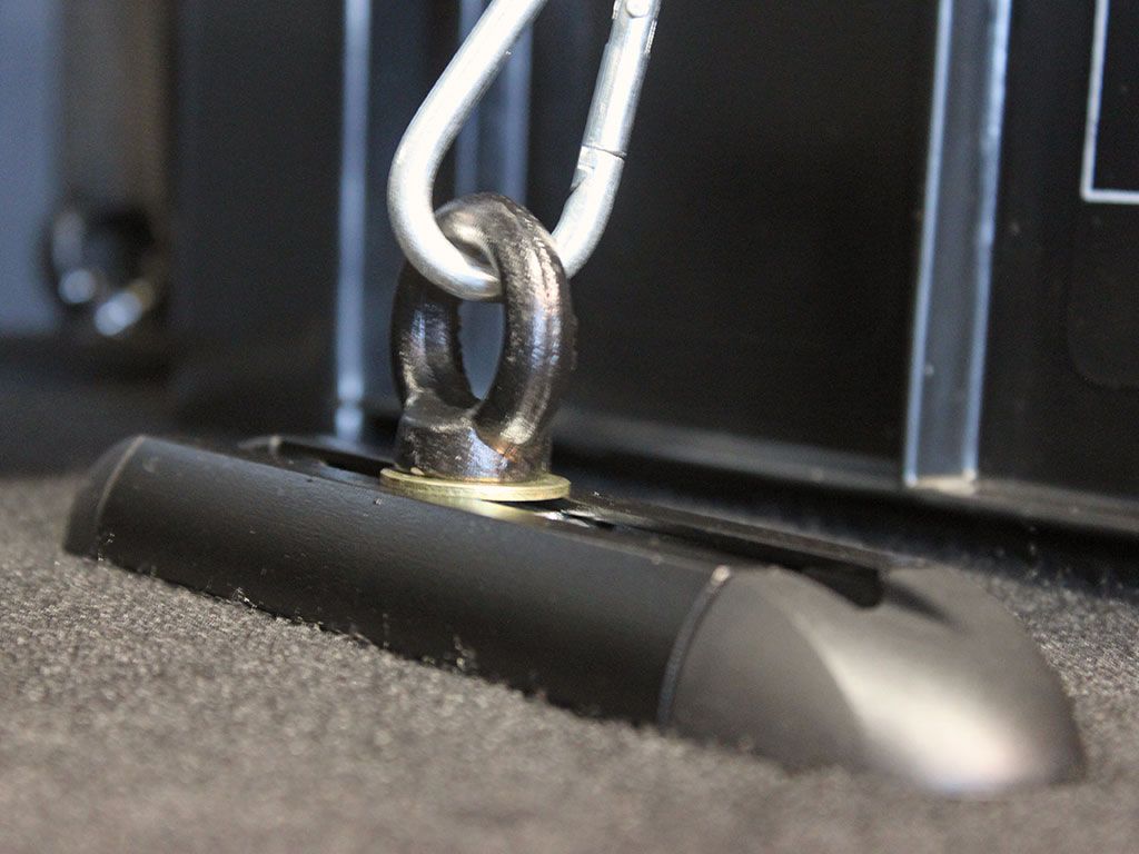 RRAC011 BLACK TIE DOWN RINGS MALE / EYE BOLTS - BY FRONT RUNNER