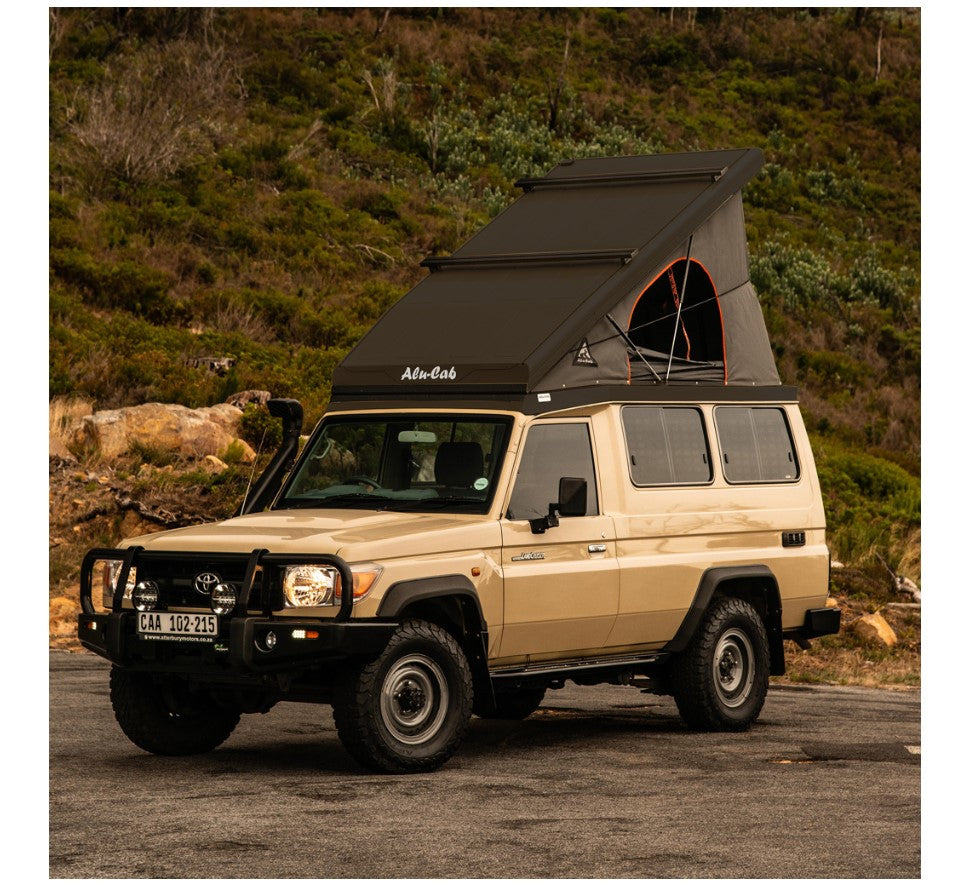 Alu-Cab Roof Conversion "Hercules G2" for Toyota Land Cruiser 75 & 78, Black