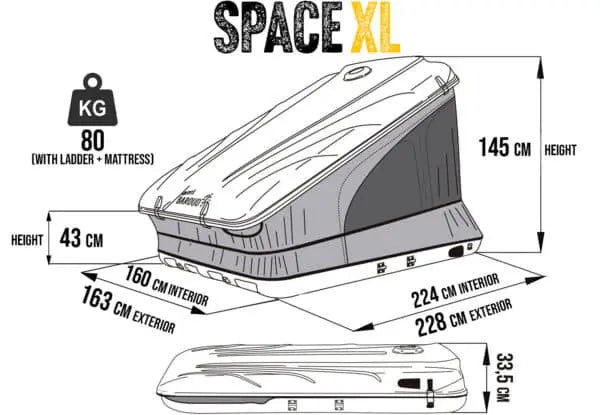 James Baroud Roof Tent Space
