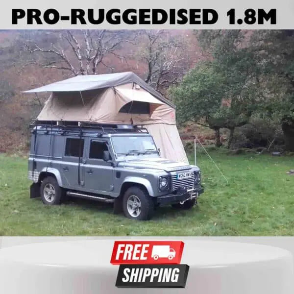 TUFF-TREK ® PRO-Ruggedised 1.6m Soft Top Tent + Optional annex Room
