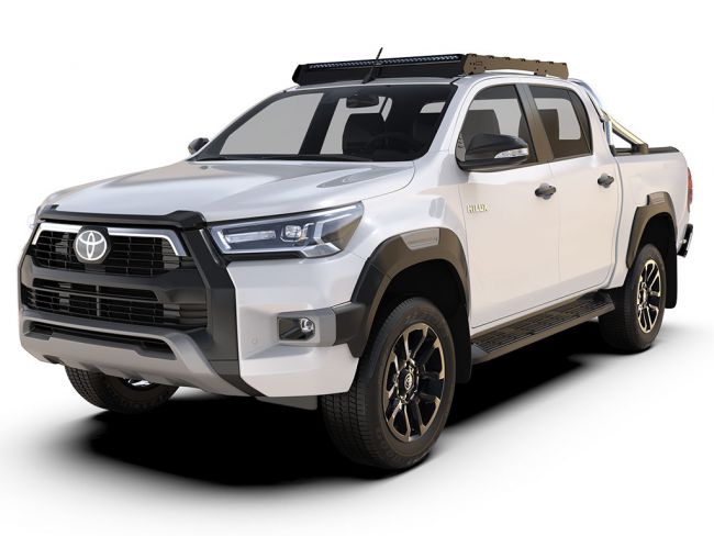 KSTH004T TOYOTA HILUX (2015-CURRENT) SLIMSPORT ROOF RACK KIT LIGHTBAR READY - BY FRONT RUNNER