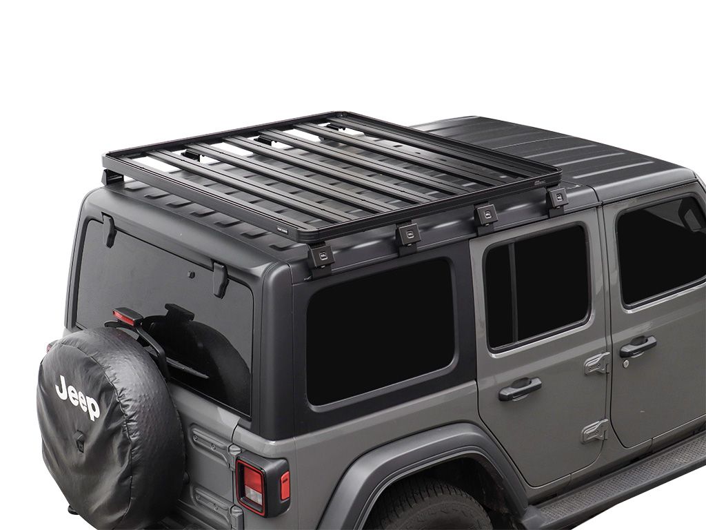KRJW023T JEEP WRANGLER JL 4 DOOR (2018-CURRENT) EXTREME 1/2 ROOF RACK KIT - BY FRONT RUNNER
