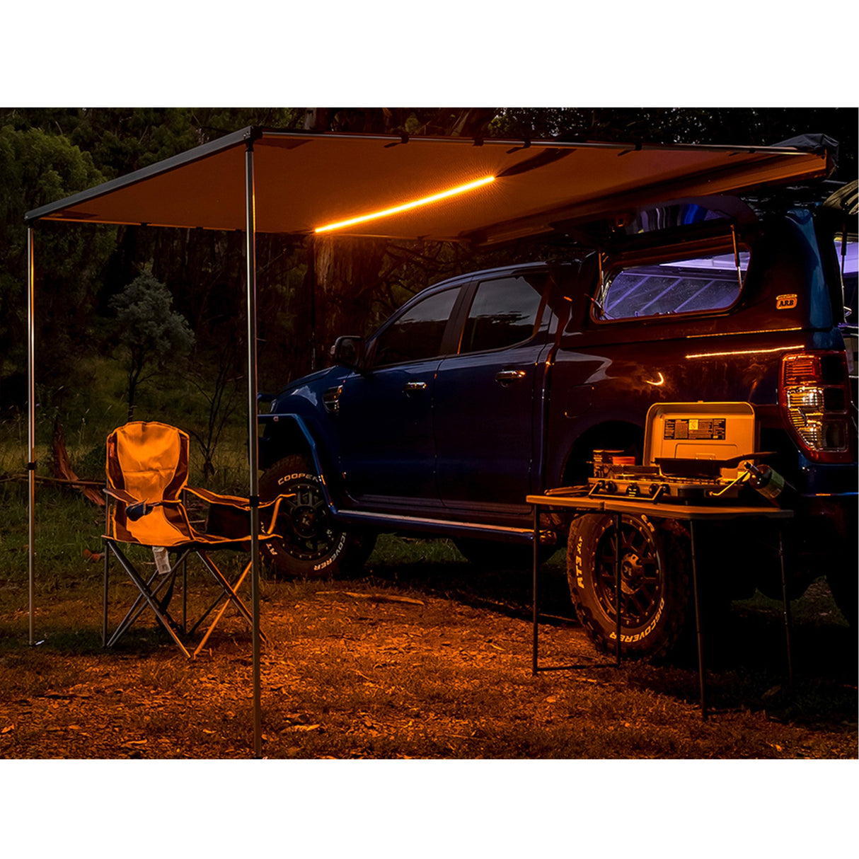 ARB Awning 2500 X 2500 and LED Light