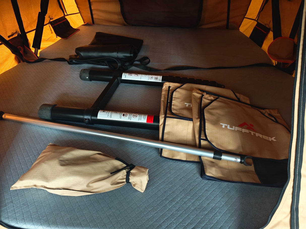 TUFF-TREK ® PRO Ruggedised XXL 2.2m Soft Top Tent + Lower Annex