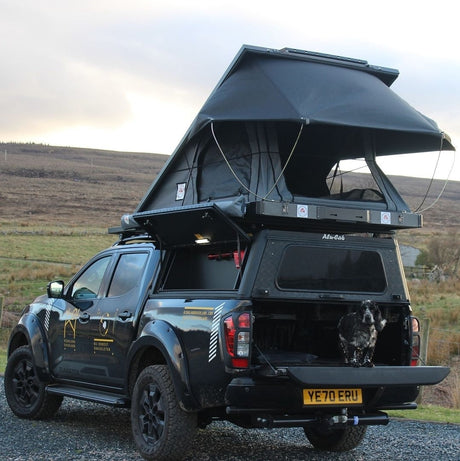 tufftrek overland series rooftent on a 4x4