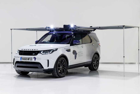 tuff-trek side awning on a land rover discovery 4x4