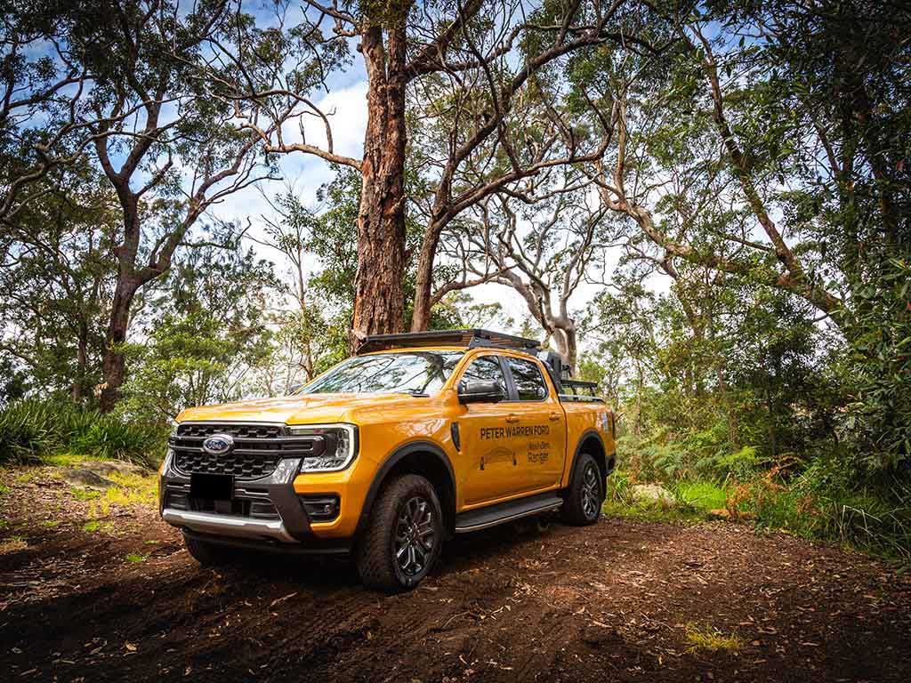 KRFR026T FORD RANGER T6.2 WILDTRAK/RAPTOR DOUBLE CAB (2022-CURRENT) SLIMLINE II ROOF RACK KIT