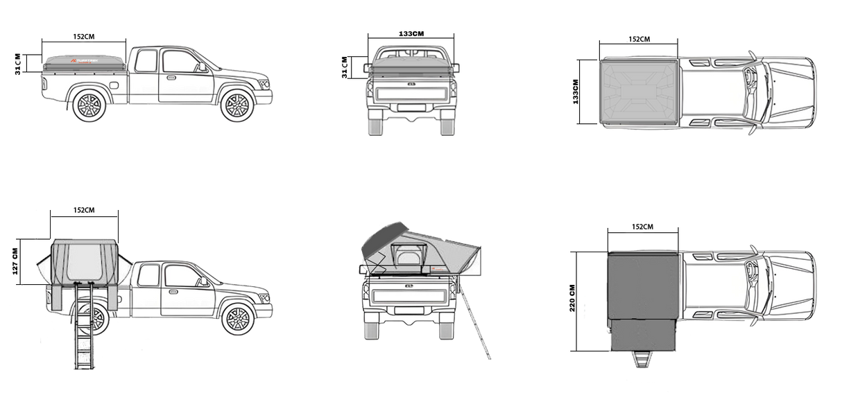 Tuff-Trek Sahara - X Roof Tent