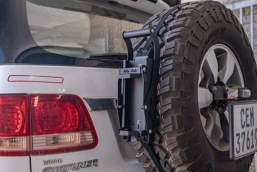 Alu-Cab Can Crusher Spare Wheel Mount