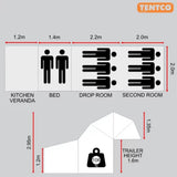 Tentco Family Trailer Tent