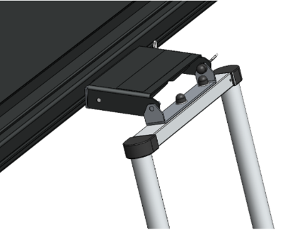 Alu-Cab lt-50 "lightweight" roof top tent extension holder for ladder