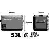 Dometic CFX3 55IM Powered Cooler, 53 l
