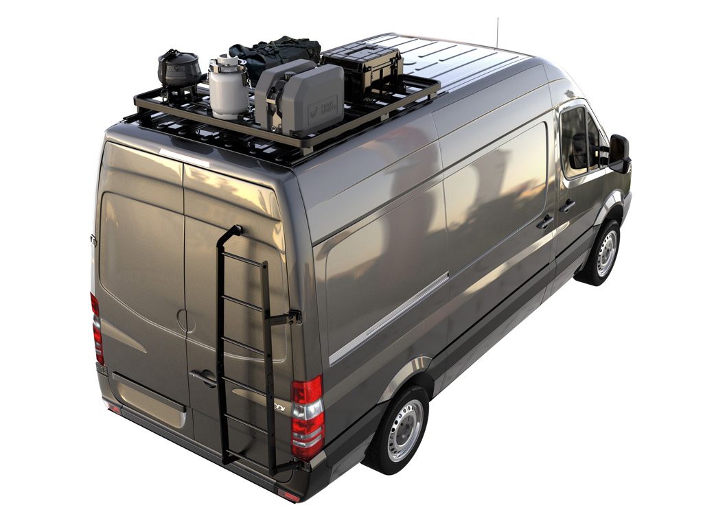 KRMS005T Mercedes Benz Sprinter (2006-Current) Slimline II 1/4 Roof Rack Kit - KRMS005T by Front Runner