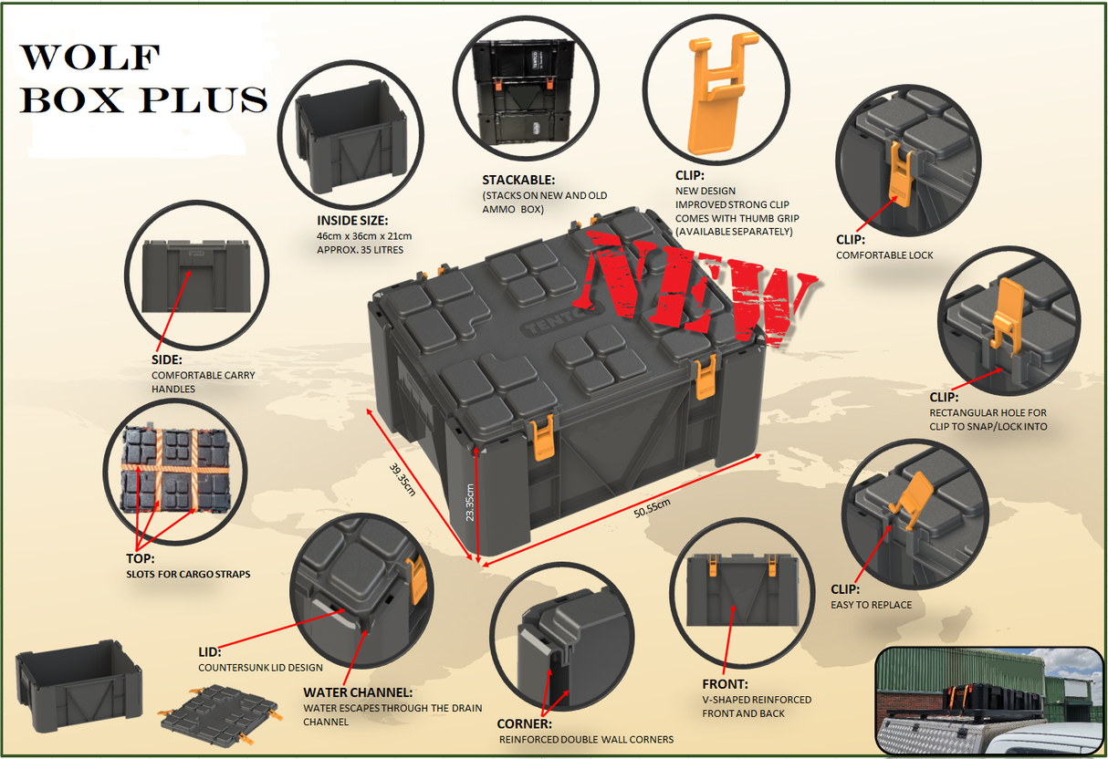 Wolf Box Plus - Red