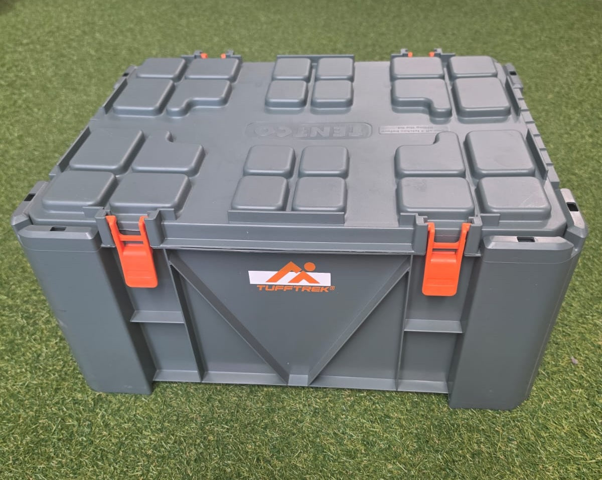 WOLF BOX PLUS Stackable Camping Storage Box – Grey