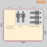 Tentco Senior Trailer Tent Awning