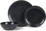 Kampa Ebony Cobble 12pc Set Melamine Tableware