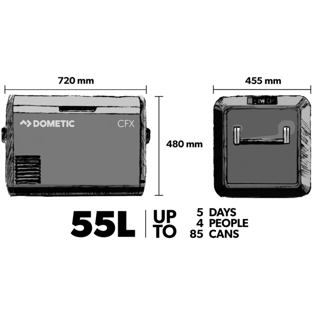 Dometic CFX3 55 Powered Cooler, 55 l