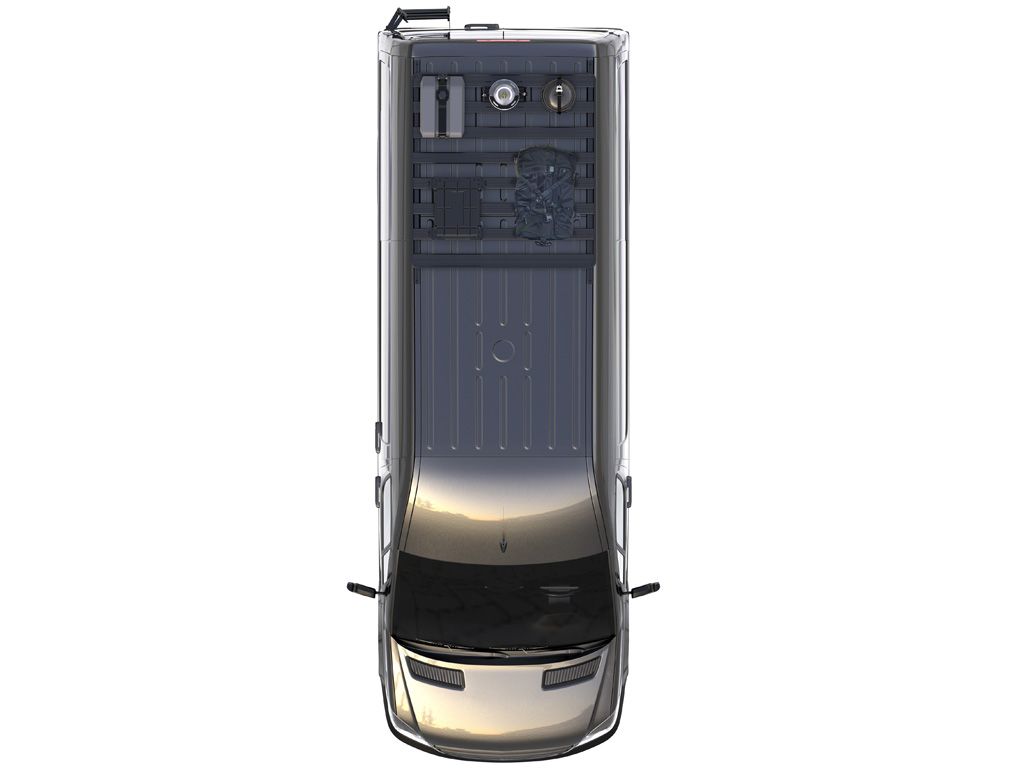 KRMS005T Mercedes Benz Sprinter (2006-Current) Slimline II 1/4 Roof Rack Kit - KRMS005T by Front Runner