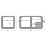 Dometic CFX5 75DZ Performance Dual-Zone Compressor Coolbox, 75 l