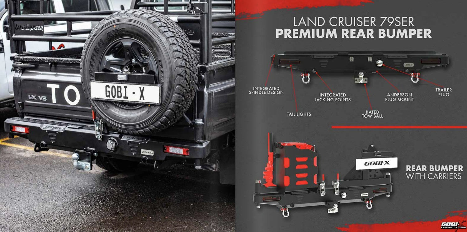 Gobi-X Swing Away Rear Bumpers