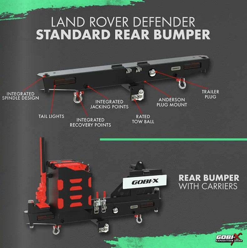 Gobi-X Swing Away Rear Bumpers