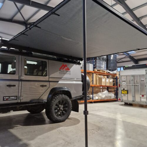 TT-A1  Plus 2.5m Side Awning Grey with Black Aluminium Cover